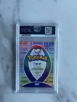 PSA 9 MINT Umbreon 7 Of 37 Pokemon Topps Johto Champions Rare Sticker - Image 2
