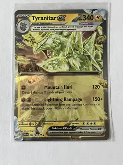 Tyranitar EX 066/197 Double Rare Obsidian Flames Pokemon Holo Near Mint - Image 1