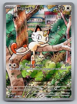 Meowth 106/094 Illustration Rare Phantasmal Flames Near Mint - Image 1