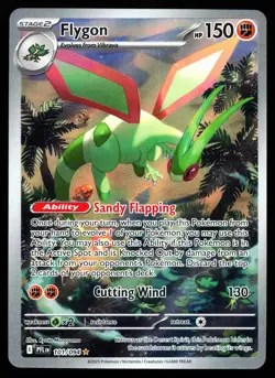 FLYGON 101/094 ILLUSTRATION RARE PHANTASMAL FLAMES POKEMON NM - Image 1