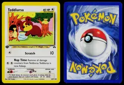 TEDDIURSA 65/75 COMMON NEO DISCOVERY POKEMON 1ST EDITION LP - Image 3