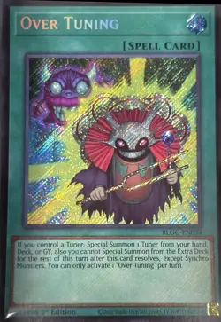 Over Tuning BLGG-EN034 Secret Rare 1st Edition Yu-Gi-Oh NM - Image 1