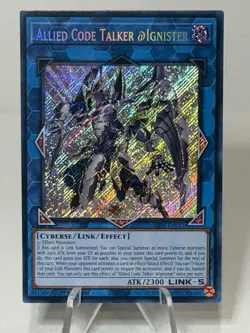 Yugioh! - Allied Code Talker @Ignister ALIN-EN051 Secret Rare 1st Edition - NM - Image 1