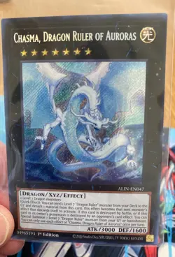 Yu-Gi-Oh! ALIN-EN047 Chasma, Dragon Ruler Of Auroras 1sd Ed. Secret Rare NM-Mint - Image 1