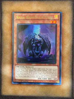 Yugioh Nebulus, Dragon Ruler of Mishaps ALIN-EN019 Ultra Rare 1st Ed NM - Image 1
