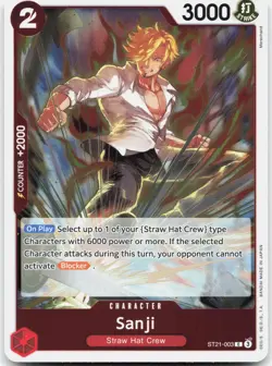 Sanji (Pirate Foil) ST21-003 Premium Booster -The Best- Vol. 2 One Piece Foil LP - Image 1