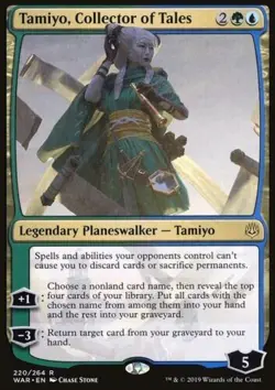 MTG Tamiyo, Collector of Tales (220/330) War of the Spark NM - Image 1
