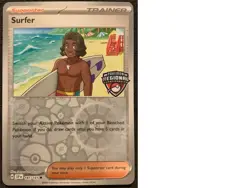Surfer 187/191 Pokemon TCG: Surging Sparks Regionals Stamped Promo Near Mint NM - Image 1