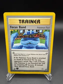 Pokemon Focus Band Neo Genesis 86/111 1st Edition Rare Trainer 2000 English - Image 1