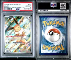 Pokemon Eevee TCG 173 Holo Promo Prismatic Evolutions PSA 10 - Image 3