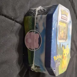 Pokemon TCG Pokemon GO Pikachu Gift Tin Promo English 2022 MPN 210-85077 6+ - Image 4