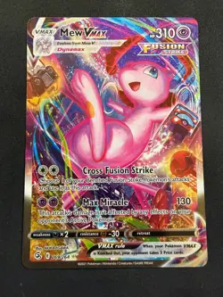 POKEMON UNGRADED MEW VMAX 269/264 ALTERNATE ART FUSION STRIKE NM - Image 2