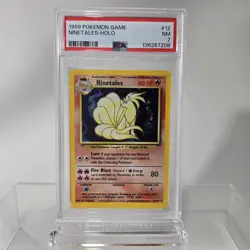 PSA 7 NINETALES HOLO BASE SET 1999 #12 - Image 1
