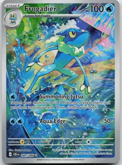 FROGADIER 089/086 HOLO ILLUSTRATION RARE CHAOS RISING POKEMON NEAR MINT - Image 1