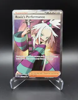 Pokemon Roxie's Performance 112/086 Trainer Full Art Holo Rare English - Image 1