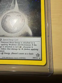 Pokemon Neo Genesis Metal Energy 19/111 Holo Rare 1st Edition Nintendo - Image 5