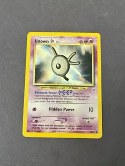 Unown [K] 58/64 Common Neo Revelation Pokemon Unlimited - Image 3