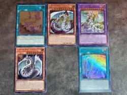 Yu-Gi-Oh! Rainbow Dragon - Matching Name Shift Error Misprint Lot - Image 1