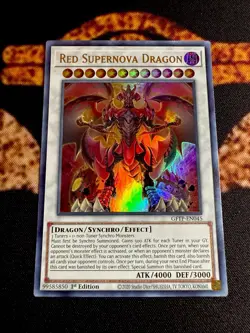 🔥YUGIOH • RED SUPERNOVA DRAGON • ULTRA RARE • GFTP-EN045 • 1st EDITION • NM🔥 - Image 2