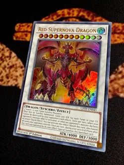 🔥YUGIOH • RED SUPERNOVA DRAGON • ULTRA RARE • GFTP-EN045 • 1st EDITION • NM🔥 - Image 3