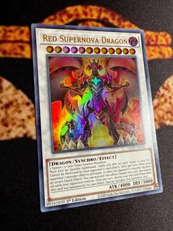 🔥YUGIOH • RED SUPERNOVA DRAGON • ULTRA RARE • GFTP-EN045 • 1st EDITION • NM🔥 - Image 4