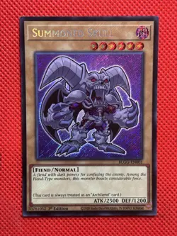 YuGiOh! - Summoned Skull BLGG-EN001 Secret Rare 1st Edition Near Mint - Image 1