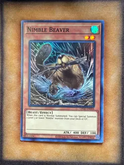 Yugioh Nimble Beaver OP20-EN006 Super Rare LP - Image 1