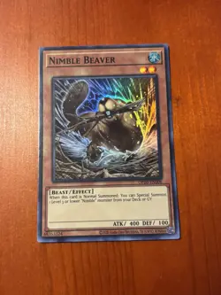Yugioh Nimble Beaver OP20-EN006 Super Rare NM - Image 1