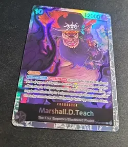 Marshall.D.Teach OP09-093 Reprint SR ONE PIECE Tcg Card Game NM Black - Image 2