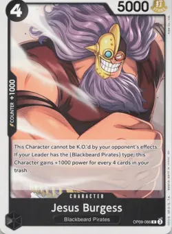 Jesus Burgess (Reprint) OP09-086 Premium Booster -The Best- Vol. 2 One Piece NM - Image 1