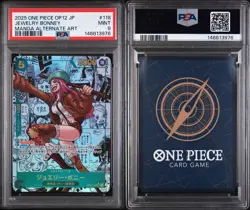 2025 ONE PIECE JAPANESE MANGA ALTERNATE ART OP12-118 JEWELRY BONNEY PSA 9 - Image 3