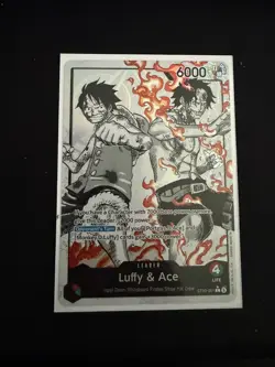 ST30-001 -Luffy & Ace Leader Alternate Art (Parallel) ENGLISH Full Art - Image 1