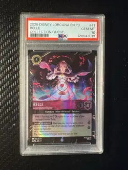 Belle Accomplished Mystic Promo Disney Lorcana PSA 10 - Image 1