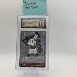 Steamboat Willie Mickey Mouse (100-R): Disney 100 Weiss Schwarz CGC Pristine 10 - Image 1