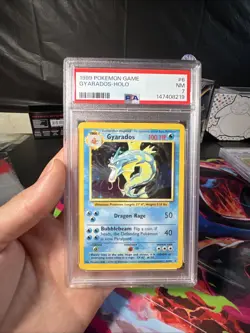 Pokemon Gyarados TCG Base Set Holo Rare Card 6/102 PSA 7 - Image 1