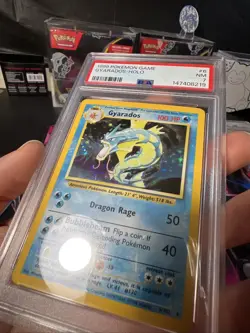 Pokemon Gyarados TCG Base Set Holo Rare Card 6/102 PSA 7 - Image 3