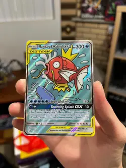 Magikarp & Wailord GX - 161/181 - Pokemon Team Up Sun & Moon Full Art Card - Image 1