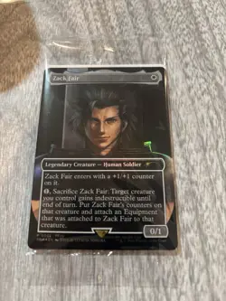 Zack Fair promotional card MTG Magic Gathering, Final Fantasy VII Rebirth promo - Image 1