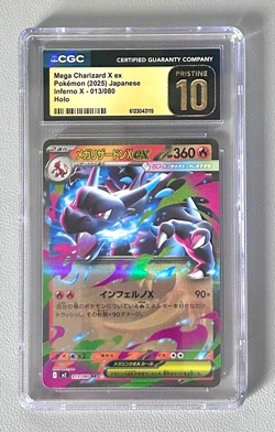 CGC 10 Pristine Mega Charizard X ex 013/080 Inferno X m2 Pokemon Card - Image 1