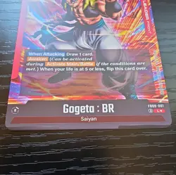 Bandai Dragon Ball Super Card Game Gogeta: BR FB09-001 Leader Alt - Image 5