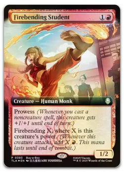 Firebending Student (Extended Art) #393 (Foil) NM Buy-A-Box Promos Magic MTG - Image 1