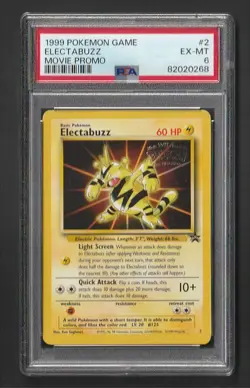 1999 Pokemon Game Movie Promo Electabuzz PSA 6 #2 - Image 1