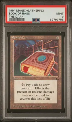 Book of Rass - The Dark - MTG - MINT - PSA 9. POP 12. See MTG in store. - Image 1