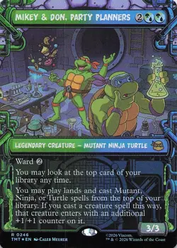 Mikey & Don, Party Planners (Showcase) Teenage Mutant Ninja Turtles Foil - Image 1