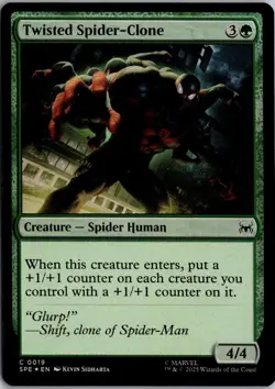 Twisted Spider-Clone 19 Marvel's Spider-Man: Eternal-Legal MTG Foil NM - Image 1