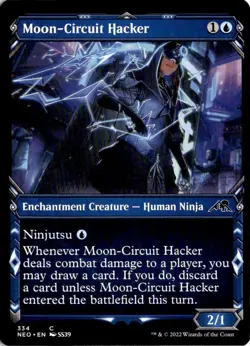Moon-Circuit Hacker (Showcase) C Kamigawa: Neon Dynasty 334 NM - LP - Image 1