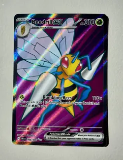 Pokemon TCG - ME: Chaos Rising - Beedrill Ex 098/086 - Ultra Rare - NM - Image 1