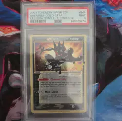 2021 POKEMON SWSH PROMO CELEBRATIONS ETB #144 GRENINJA-GOLD STAR PSA 9 - Image 1