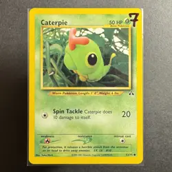 Caterpie - 53/75 - Neo Discovery - Pokemon - Common - Played - Image 3