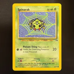 Spinarak - 64/75 - Neo Discovery - Pokemon - Common - Played - Image 1